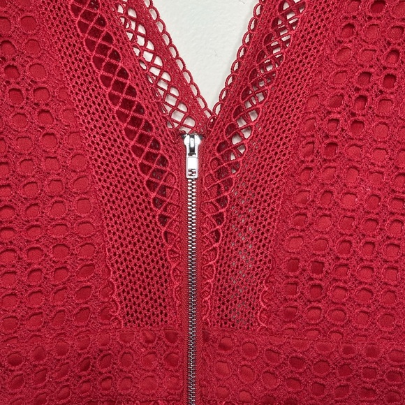 ASTR The Label Mesh Body-Con Red Dress NEW - Picture 7 of 12